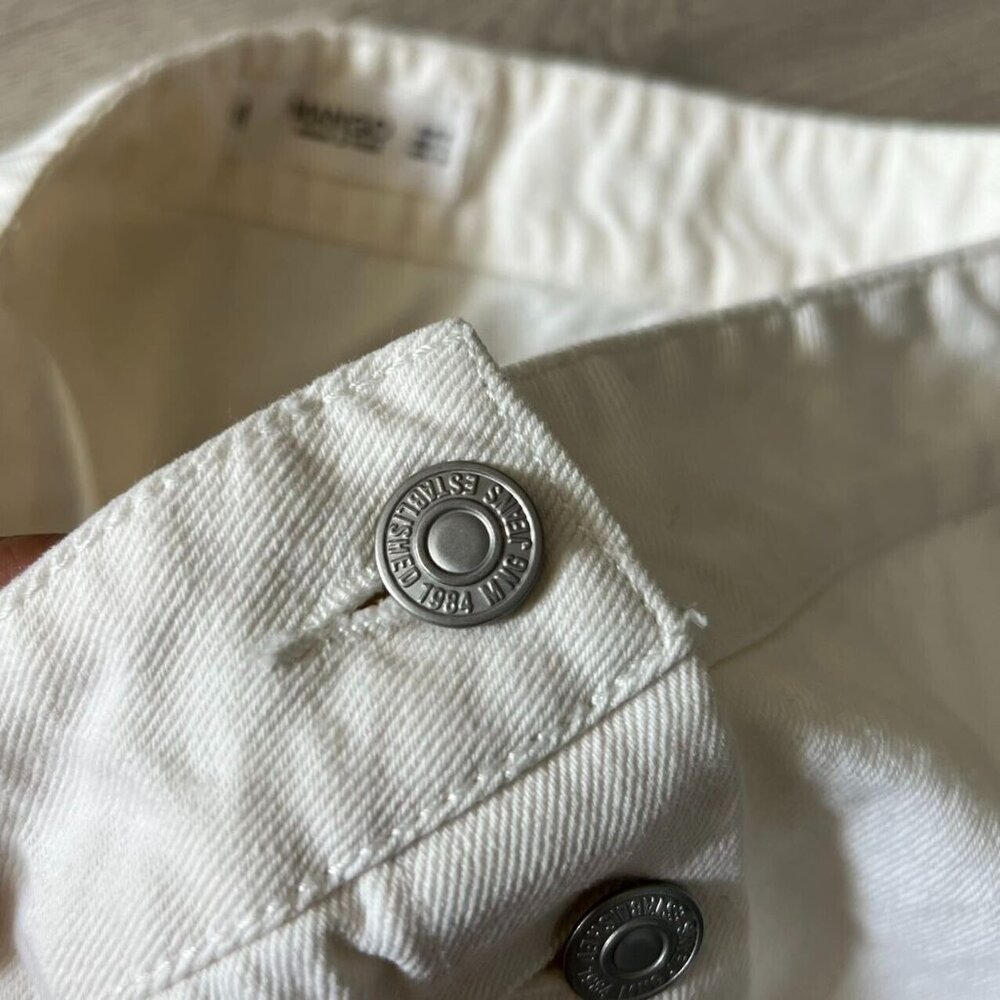 NWOT Mango Womens White Buttons Mini Skirt Small/W30 Ruffle Cute Y2K - Picture 5 of 8